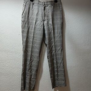 Men's Gray Checkered Pants